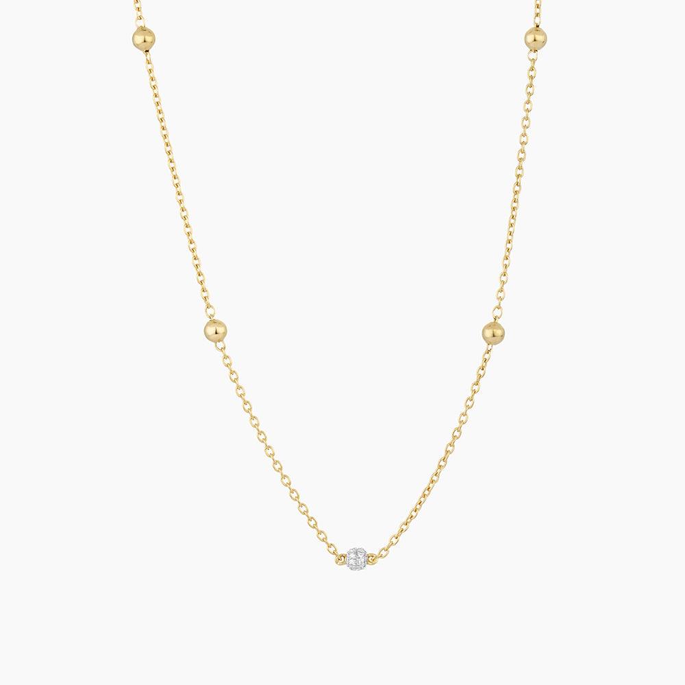 Center Sparkle Choker Chain Necklace