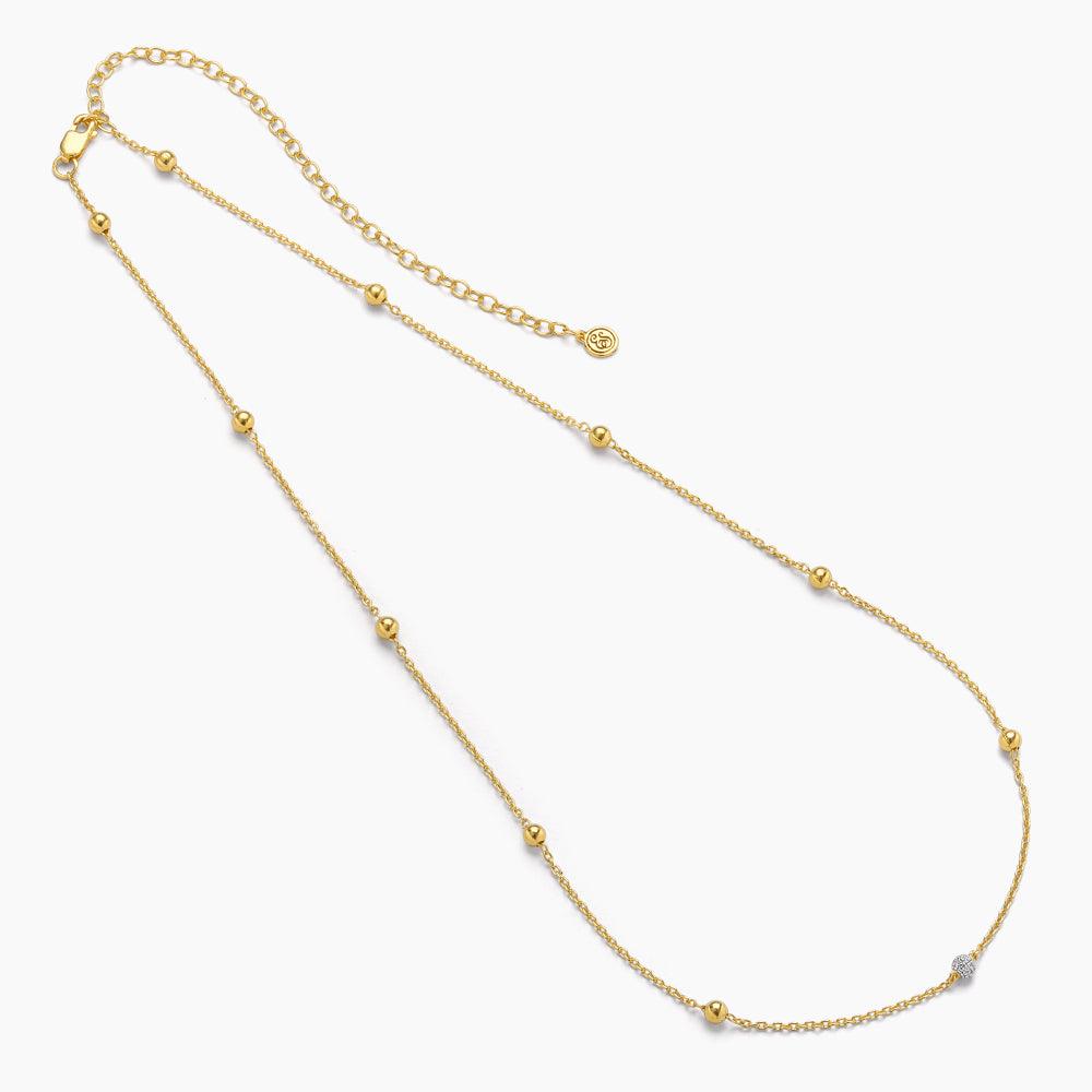 Center Sparkle Choker Chain Necklace