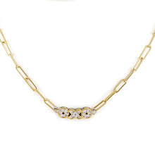 Load image into Gallery viewer, Necklace Link Pavé OXO