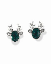 Load image into Gallery viewer, Reindeer Glitz Mini Post Earrings