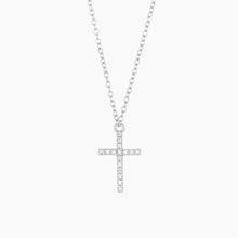 Load image into Gallery viewer, Believe Cross Pendant Necklace