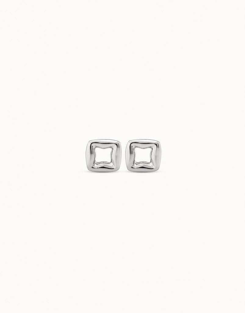 Plated Small Link Shaped Earrings