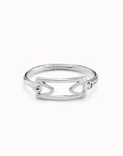 Load image into Gallery viewer, Plated Bracelet With Rectangular Central Link And Topaz