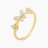 Butterfly Trio Stackable Ring