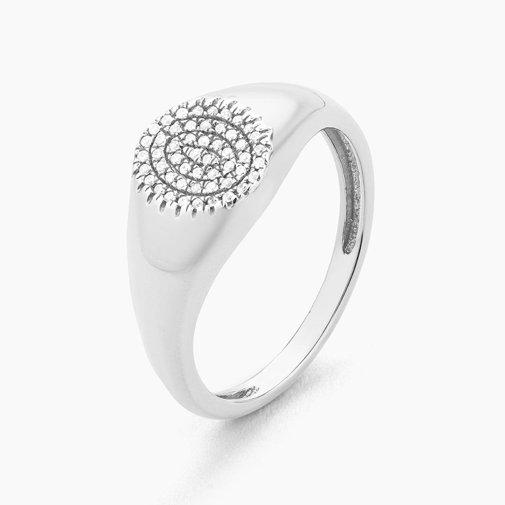 Circle Signet Statement Ring