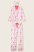 Load image into Gallery viewer, Tini Time Drink Print 3-Piece Flannel PJ Set Regular price