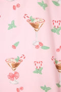 Load image into Gallery viewer, Tini Time Drink Print 3-Piece Flannel PJ Set Regular price