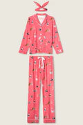 Load image into Gallery viewer, Let's Get Fizzical 3-Piece Flannel PJ Set