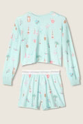 Load image into Gallery viewer, Boyfriend Boxer Ornament Print Shorts Set
