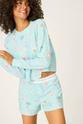Load image into Gallery viewer, Boyfriend Boxer Ornament Print Shorts Set