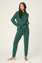 Load image into Gallery viewer, Sweater Weather Forest Green Banded Pants