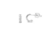 Load image into Gallery viewer, CZ Half Hoop Clear Earring