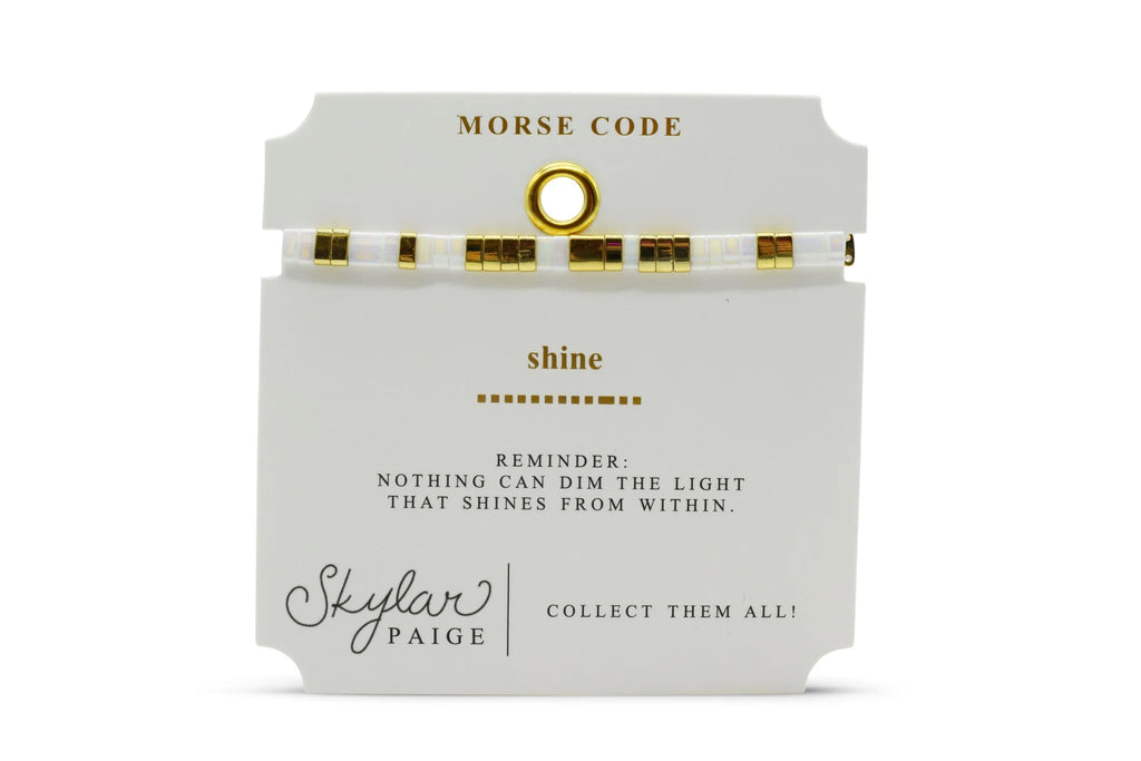 Shine Morse Code Bracelet
