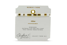 Load image into Gallery viewer, Shine Morse Code Bracelet