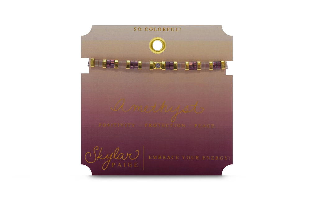 Birthstone Morse Code Bracelet