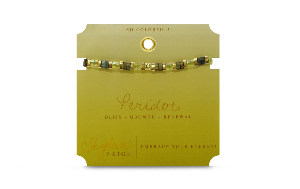 BIRTHSTONE - Morse Code Bracelet