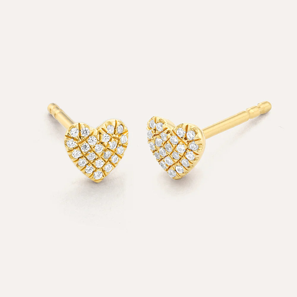 Heart Stud Earrings