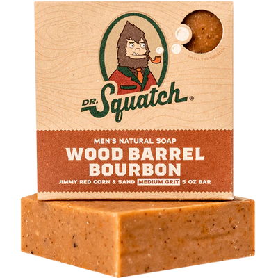 Wood Barrel Bourbon Bar Soap