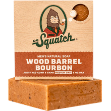 Load image into Gallery viewer, Wood Barrel Bourbon Bar Soap