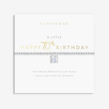 Load image into Gallery viewer, A Little &#39;Happy 70th&#39; Birthday Bracelet