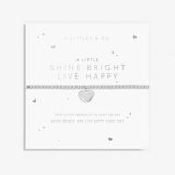 A Little 'Shine Bright - Live Happy' Bracelet