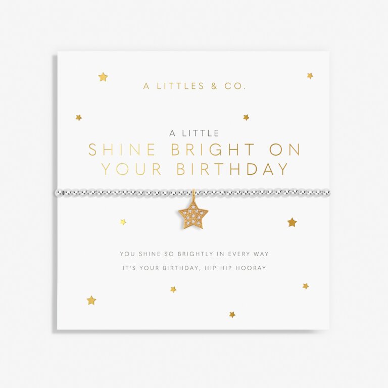 A Little 'Shine Bright On Your Birthday' Bracelet