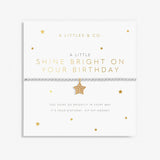 A Little 'Shine Bright On Your Birthday' Bracelet