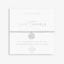 Load image into Gallery viewer, A Little &#39;Safe Travels&#39; Bracelet in Silver Plating