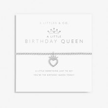 Load image into Gallery viewer, A Little &#39;Birthday Queen&#39; Bracelet in Silver Plating