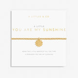 A Little 'You Are My Sunshine' Bracelet in Gold-Tone Plating