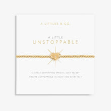 Load image into Gallery viewer, A Little &#39;Unstoppable&#39; Bracelet in Gold-Tone Plating