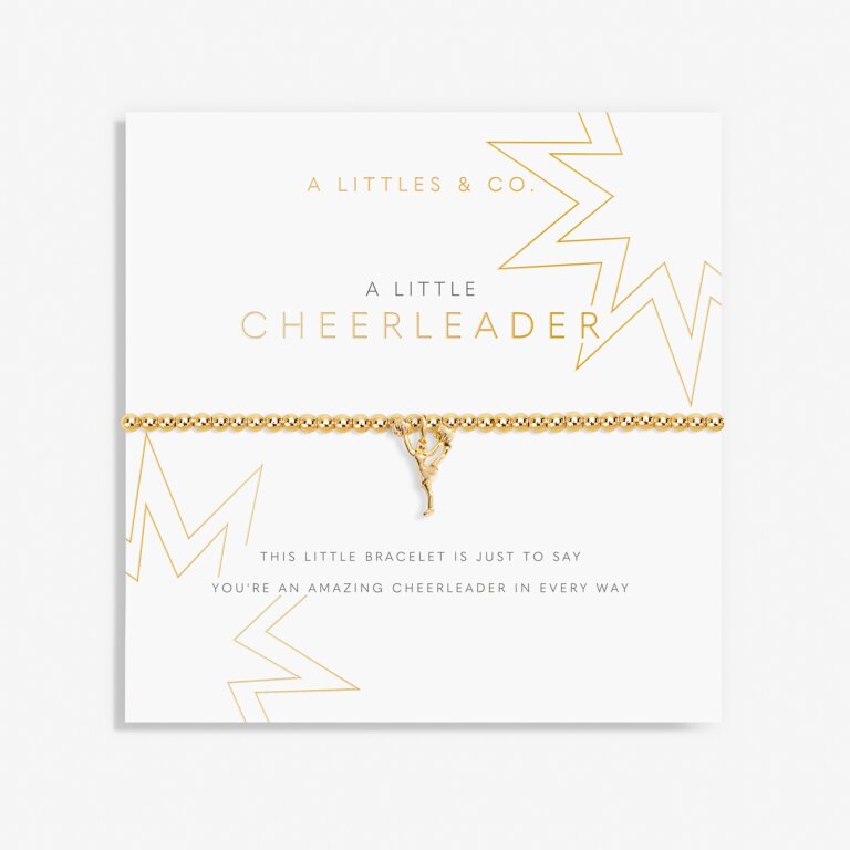 A Little 'Cheerleader' Bracelet in Gold-Tone Plating