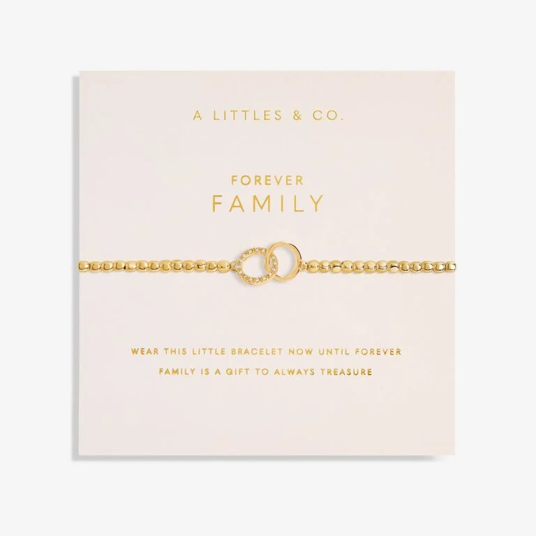 Forever Yours 'Forever Family' Bracelet in Gold-Tone Plating