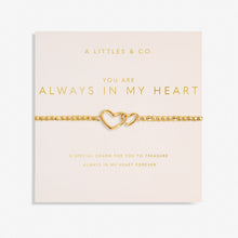 Load image into Gallery viewer, Forever Yours &#39;You Are Always In My Heart&#39; Bracelet in Gold-Tone Plating