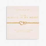 Forever Yours 'You Are Always In My Heart' Bracelet in Gold-Tone Plating