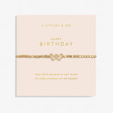 Forever Yours 'Happy Birthday' Bracelet in Gold-Tone Plating