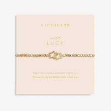 Load image into Gallery viewer, Forever Yours &#39;Good Luck&#39; Bracelet in Gold-Tone Plating