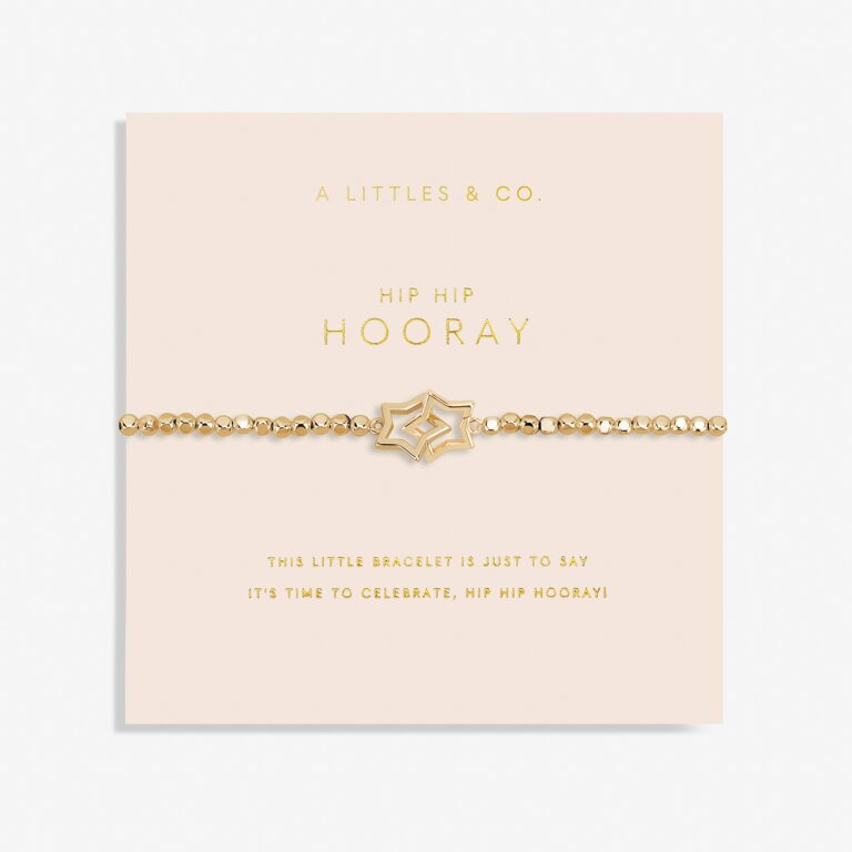 Forever Yours 'Hip Hip Hooray' Bracelet in Gold-Tone Plating