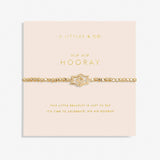 Forever Yours 'Hip Hip Hooray' Bracelet in Gold-Tone Plating