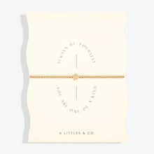 Load image into Gallery viewer, Share Happiness &#39;Always Be Yourself, You Are One Of A Kind&#39; Bracelet In Gold-Tone Plating