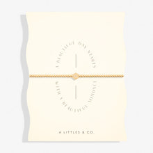 Load image into Gallery viewer, Share Happiness &#39;A Beautiful Day Starts With A Beautiful Mindset&#39; Bracelet In Gold-Tone Plating