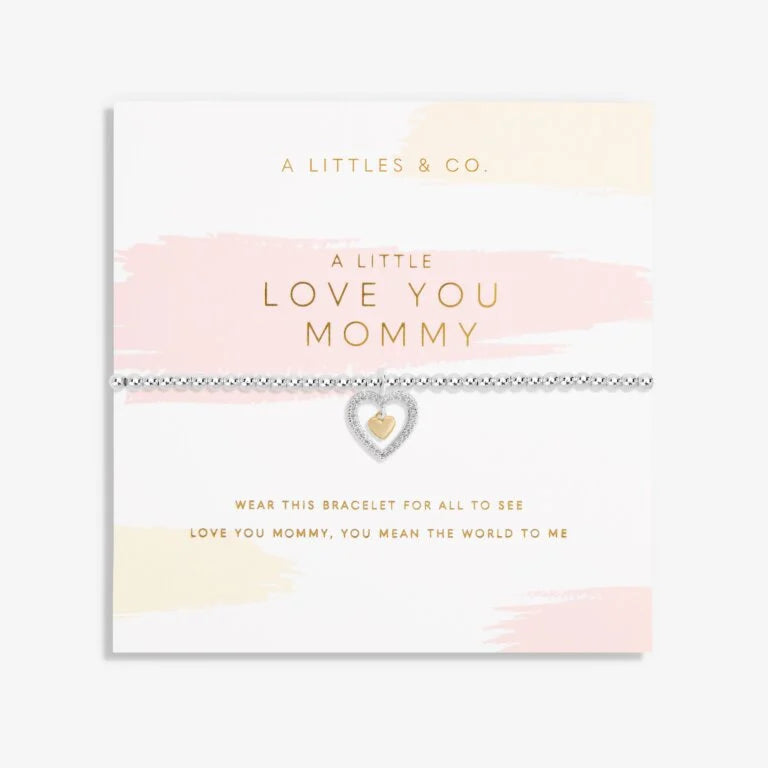 Mother's Day A Little 'I Love You Mommy' Bracelet In Silver Plating And Gold-Tone Plating