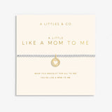 Mother's Day A Little 'Like A Mom To Me' Bracelet In Silver Plating And Gold-Tone Plating