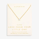 Love From Your Little Ones 'One' Necklace In Gold-Tone Plating