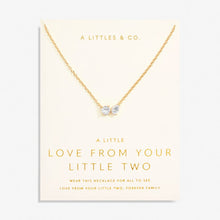 Load image into Gallery viewer, Love From Your Little Ones &#39;Two&#39; Necklace In Gold-Tone Plating