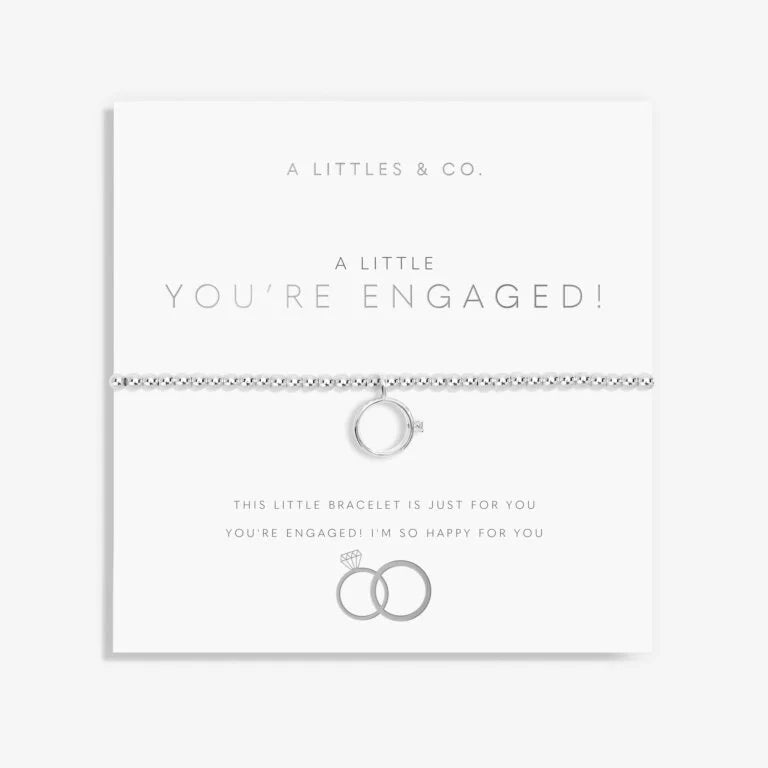 A Little 'You're Engaged' Bracelet In Silver Plating