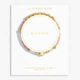 Happy Little Moments 'Blessed' Bracelet In Gold-Tone Plating