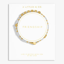 Load image into Gallery viewer, Happy Little Moments &#39;Friend&#39; Bracelet In Gold-Tone Plating