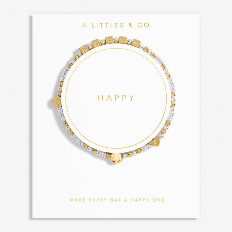 Happy Little Moments 'Happy' Bracelet In Gold-Tone Plating