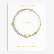 Load image into Gallery viewer, Happy Little Moments &#39;Happy&#39; Bracelet In Gold-Tone Plating